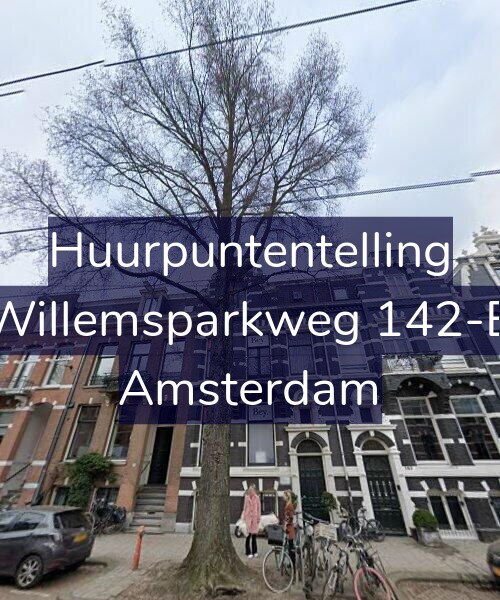 Foto gevel Huurpuntentelling voor Willemsparkweg 142-B, Amsterdam