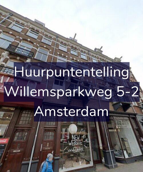 Foto gevel Huurpuntentelling voor Willemsparkweg 5-2, Amsterdam