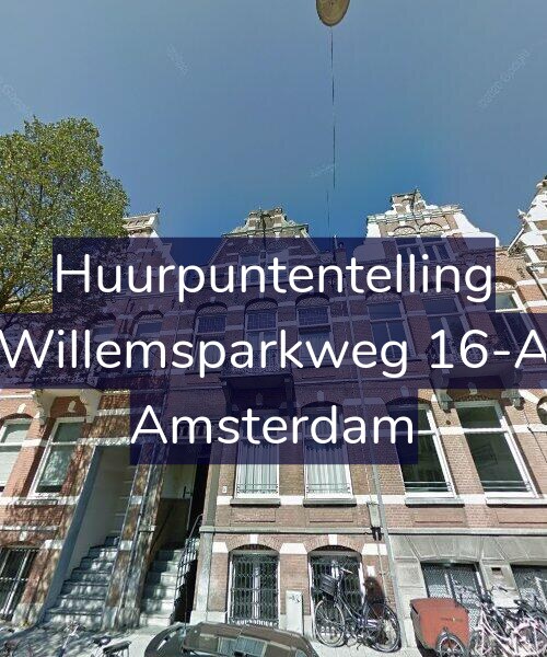 Foto gevel Huurpuntentelling voor Willemsparkweg 16-A, Amsterdam