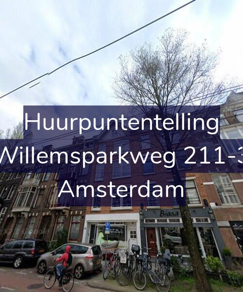 Foto gevel Huurpuntentelling voor Willemsparkweg 211-3, Amsterdam