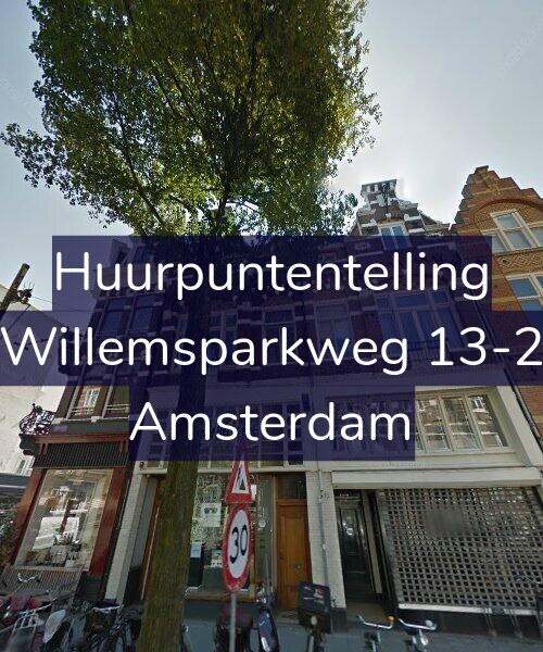 Foto gevel Huurpuntentelling voor Willemsparkweg 13-2, Amsterdam