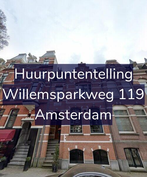 Foto gevel Huurpuntentelling voor Willemsparkweg 119, Amsterdam