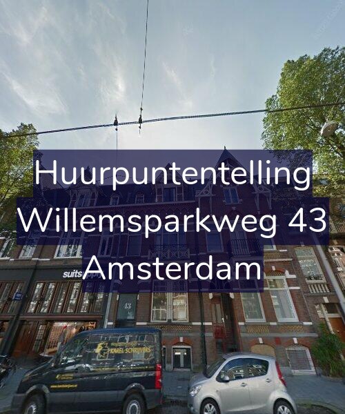 Foto gevel Huurpuntentelling voor Willemsparkweg 43, Amsterdam