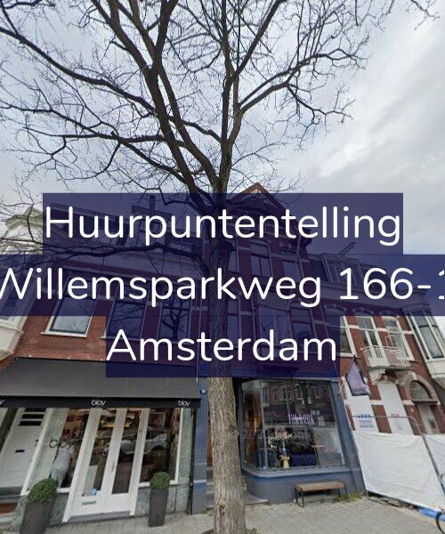 Foto gevel Huurpuntentelling voor Willemsparkweg 166-1, Amsterdam
