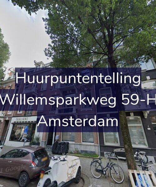 Foto gevel Huurpuntentelling voor Willemsparkweg 59-H, Amsterdam