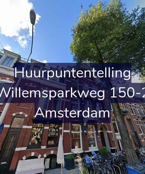 Foto gevel Huurpuntentelling voor Willemsparkweg 150-2, Amsterdam