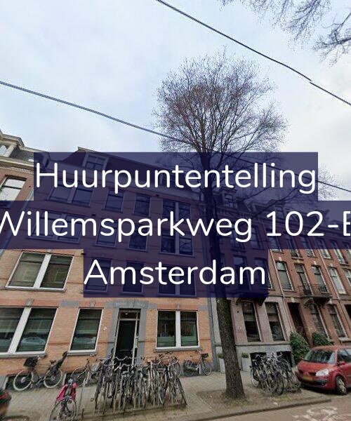Foto gevel Huurpuntentelling voor Willemsparkweg 102-B, Amsterdam