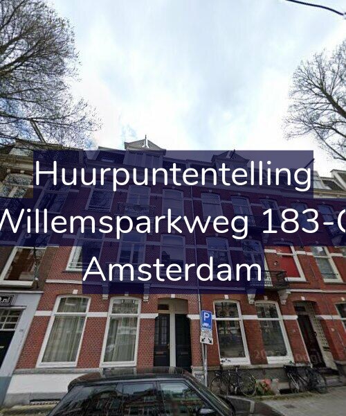 Foto gevel Huurpuntentelling voor Willemsparkweg 183-C, Amsterdam