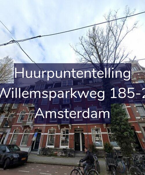 Foto gevel Huurpuntentelling voor Willemsparkweg 185-2, Amsterdam