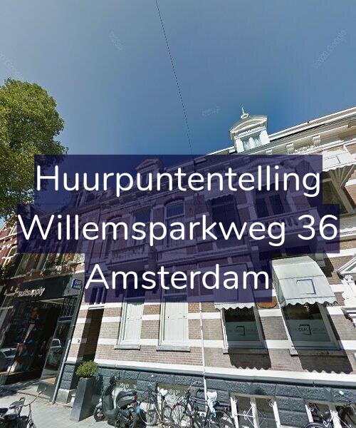 Foto gevel Huurpuntentelling voor Willemsparkweg 36, Amsterdam