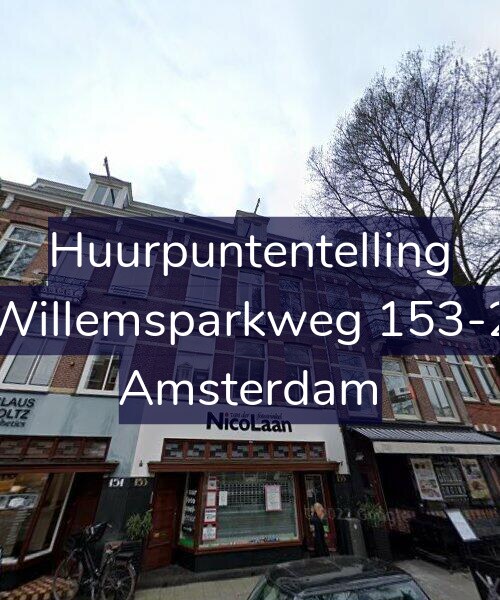Foto gevel Huurpuntentelling voor Willemsparkweg 153-2, Amsterdam