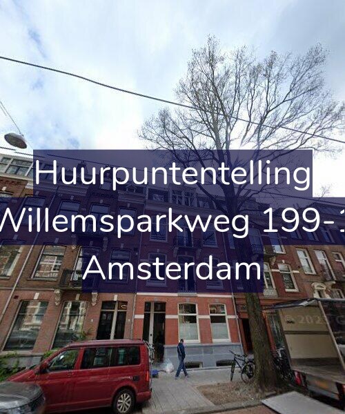 Foto gevel Huurpuntentelling voor Willemsparkweg 199-1, Amsterdam