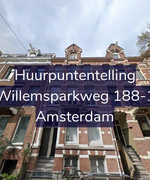 Foto gevel Huurpuntentelling voor Willemsparkweg 188-1, Amsterdam