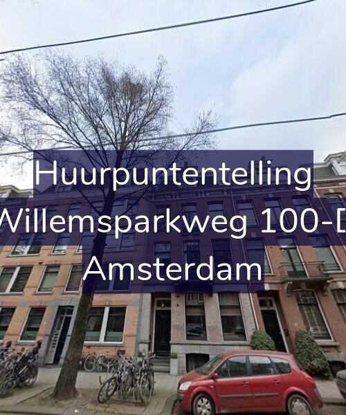 Foto gevel Huurpuntentelling voor Willemsparkweg 100-D, Amsterdam
