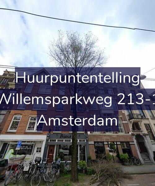 Foto gevel Huurpuntentelling voor Willemsparkweg 213-1, Amsterdam