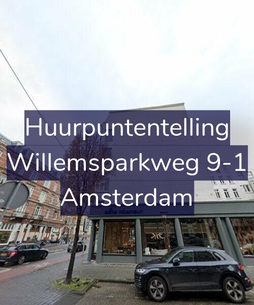 Foto gevel Huurpuntentelling voor Willemsparkweg 9-1, Amsterdam