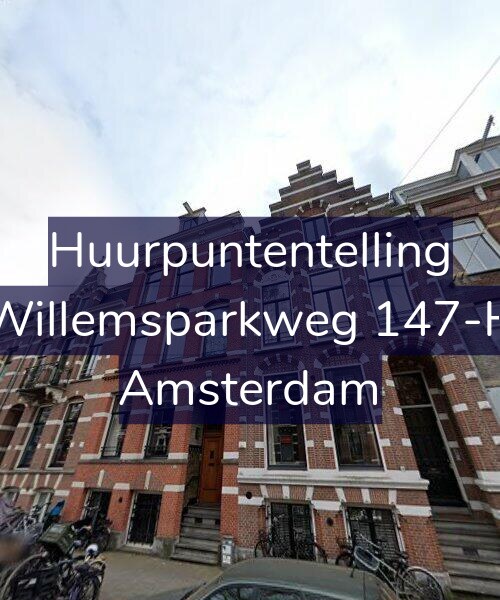 Foto gevel Huurpuntentelling voor Willemsparkweg 147-H, Amsterdam