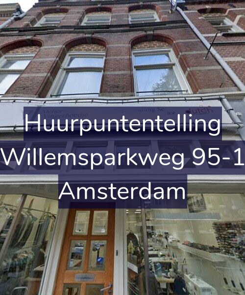 Foto gevel Huurpuntentelling voor Willemsparkweg 95-1, Amsterdam