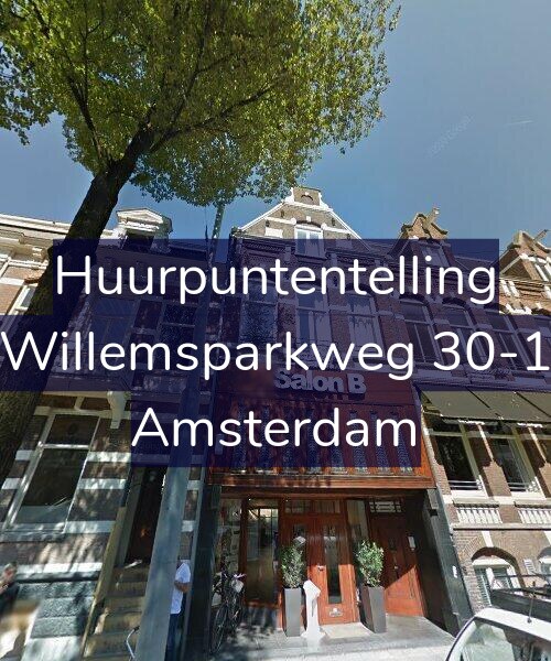 Foto gevel Huurpuntentelling voor Willemsparkweg 30-1, Amsterdam