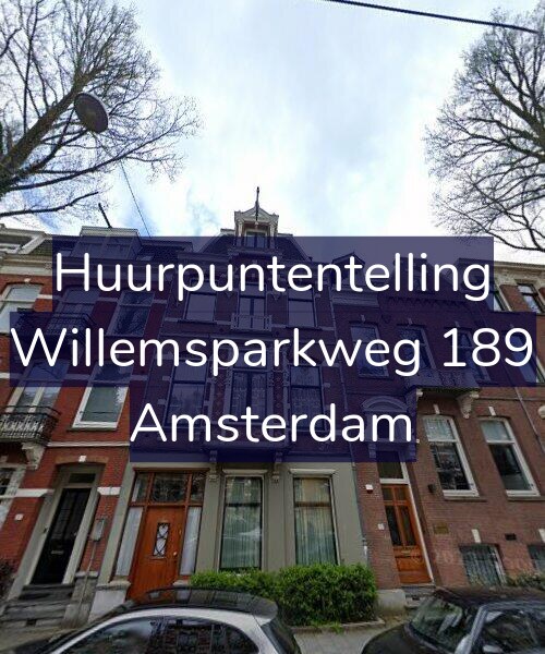 Foto gevel Huurpuntentelling voor Willemsparkweg 189, Amsterdam