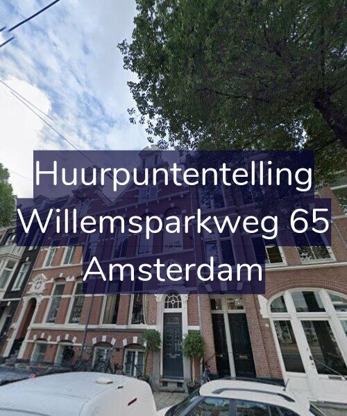 Foto gevel Huurpuntentelling voor Willemsparkweg 65, Amsterdam
