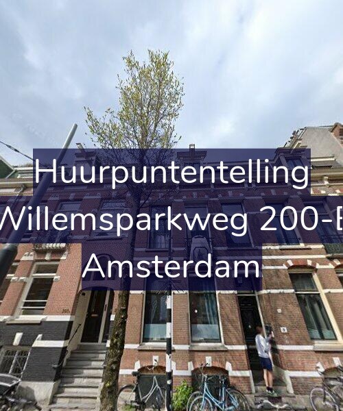 Foto gevel Huurpuntentelling voor Willemsparkweg 200-E, Amsterdam