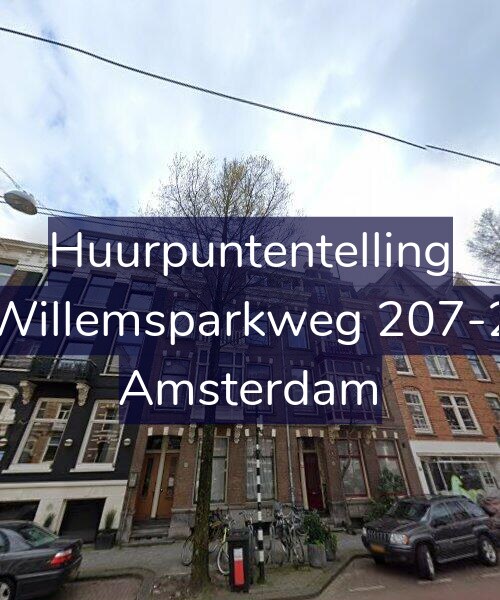 Foto gevel Huurpuntentelling voor Willemsparkweg 207-2, Amsterdam