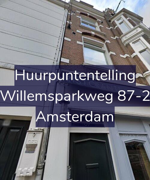Foto gevel Huurpuntentelling voor Willemsparkweg 87-2, Amsterdam
