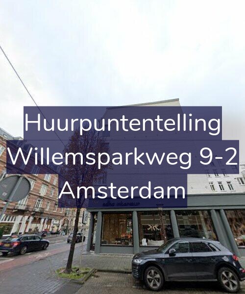 Foto gevel Huurpuntentelling voor Willemsparkweg 9-2, Amsterdam