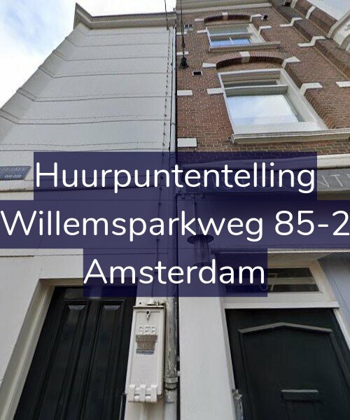 Foto gevel Huurpuntentelling voor Willemsparkweg 85-2, Amsterdam