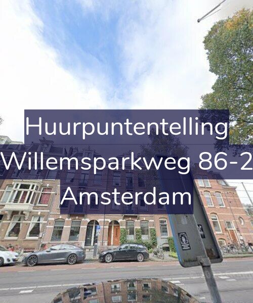 Foto gevel Huurpuntentelling voor Willemsparkweg 86-2, Amsterdam