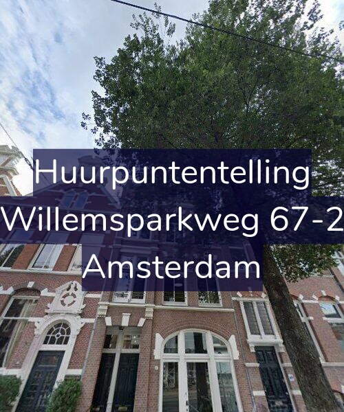 Foto gevel Huurpuntentelling voor Willemsparkweg 67-2, Amsterdam