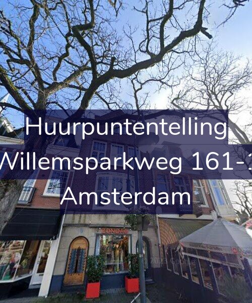 Foto gevel Huurpuntentelling voor Willemsparkweg 161-1, Amsterdam