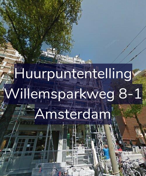 Foto gevel Huurpuntentelling voor Willemsparkweg 8-1, Amsterdam