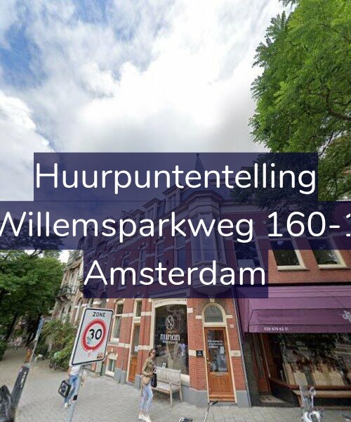 Foto gevel Huurpuntentelling voor Willemsparkweg 160-1, Amsterdam