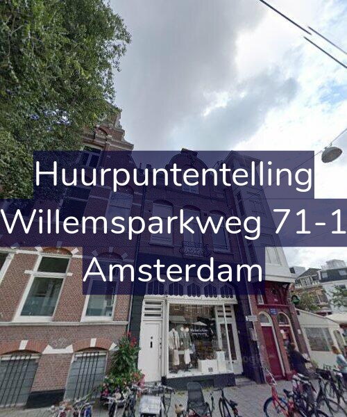 Foto gevel Huurpuntentelling voor Willemsparkweg 71-1, Amsterdam