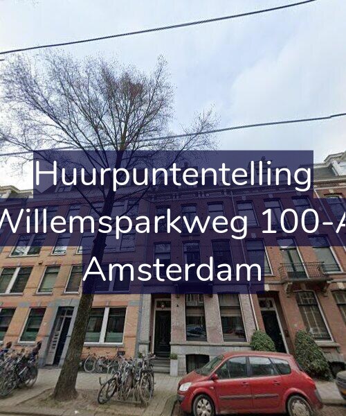 Foto gevel Huurpuntentelling voor Willemsparkweg 100-A, Amsterdam