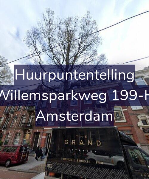 Foto gevel Huurpuntentelling voor Willemsparkweg 199-H, Amsterdam