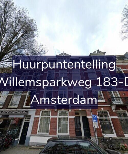 Foto gevel Huurpuntentelling voor Willemsparkweg 183-D, Amsterdam