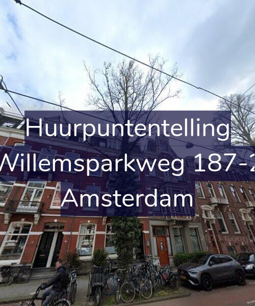 Foto gevel Huurpuntentelling voor Willemsparkweg 187-2, Amsterdam
