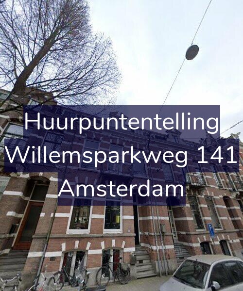 Foto gevel Huurpuntentelling voor Willemsparkweg 141, Amsterdam