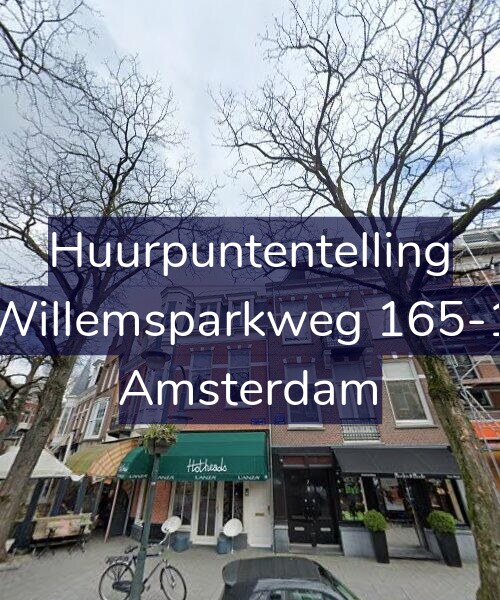 Foto gevel Huurpuntentelling voor Willemsparkweg 165-1, Amsterdam