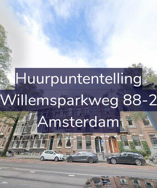 Foto gevel Huurpuntentelling voor Willemsparkweg 88-2, Amsterdam