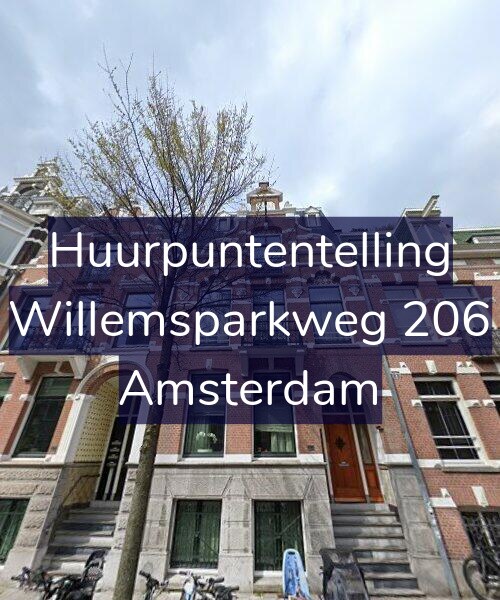 Foto gevel Huurpuntentelling voor Willemsparkweg 206, Amsterdam
