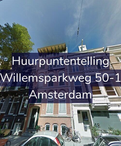 Foto gevel Huurpuntentelling voor Willemsparkweg 50-1, Amsterdam
