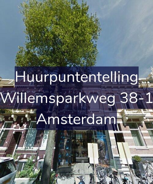 Foto gevel Huurpuntentelling voor Willemsparkweg 38-1, Amsterdam