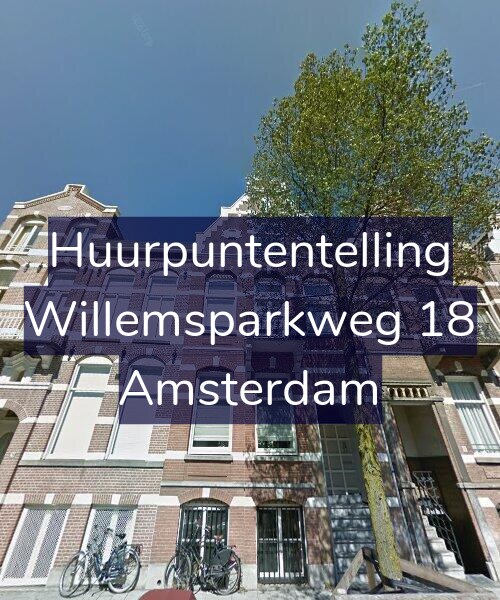 Foto gevel Huurpuntentelling voor Willemsparkweg 18, Amsterdam