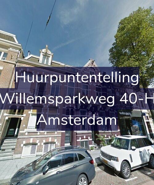 Foto gevel Huurpuntentelling voor Willemsparkweg 40-H, Amsterdam