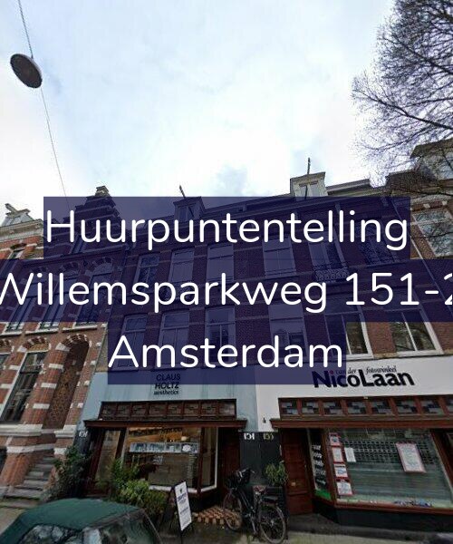 Foto gevel Huurpuntentelling voor Willemsparkweg 151-2, Amsterdam