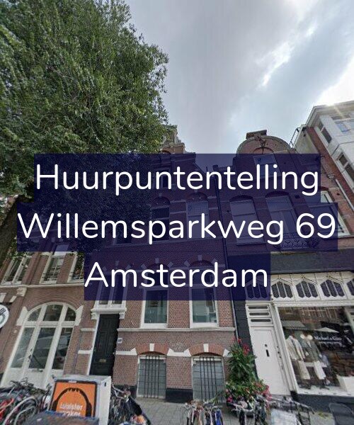 Foto gevel Huurpuntentelling voor Willemsparkweg 69, Amsterdam